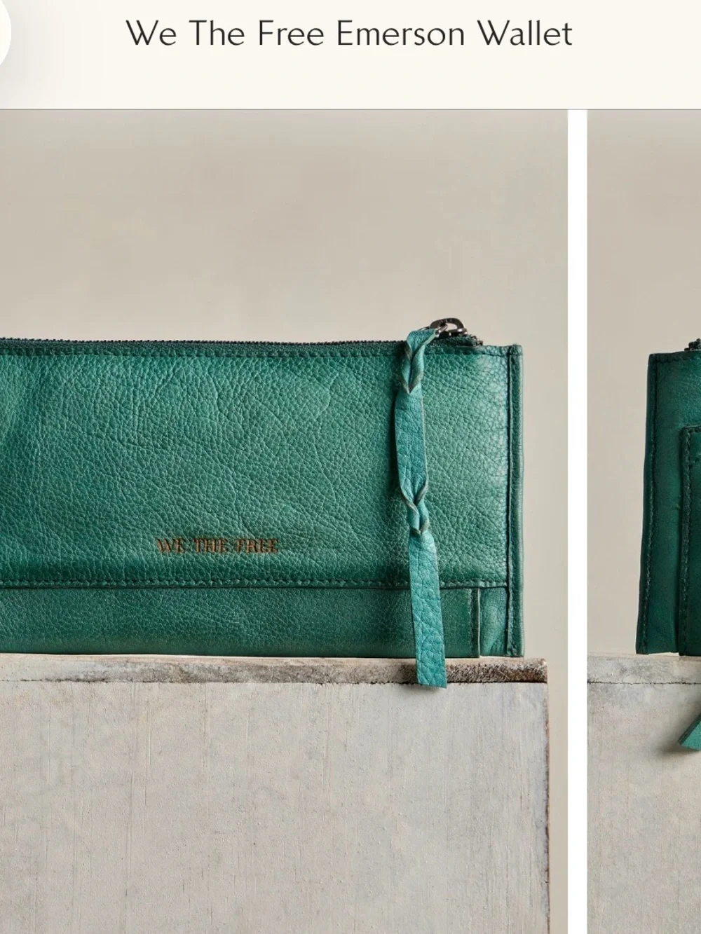 We the free greenery wallet